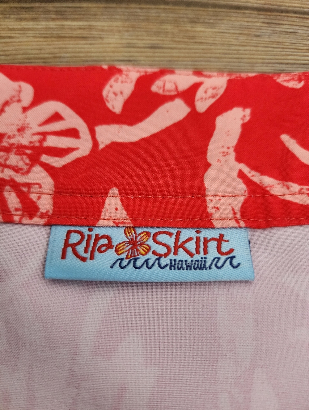Ripskirt Hawaii Women's Wrap Skirt Swim Cover M Coral Tropical Floral - Picture 7 of 9